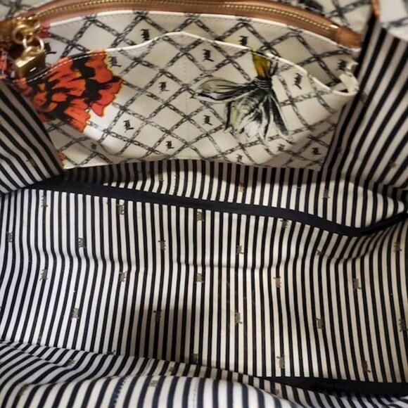 L.A.M.B. by Gwen Stefani Floral Design Leather Handbag - Picture 3 of 8